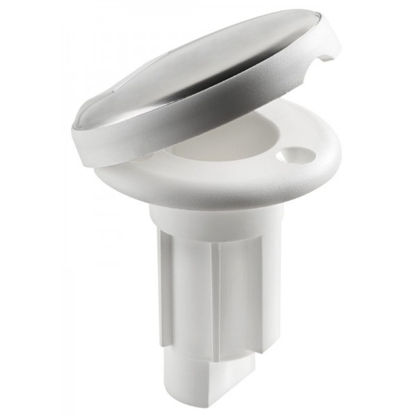 Base in nylon AISI316 base da incasso 3 contatti bianco - N°1 - comptoirnautique.com