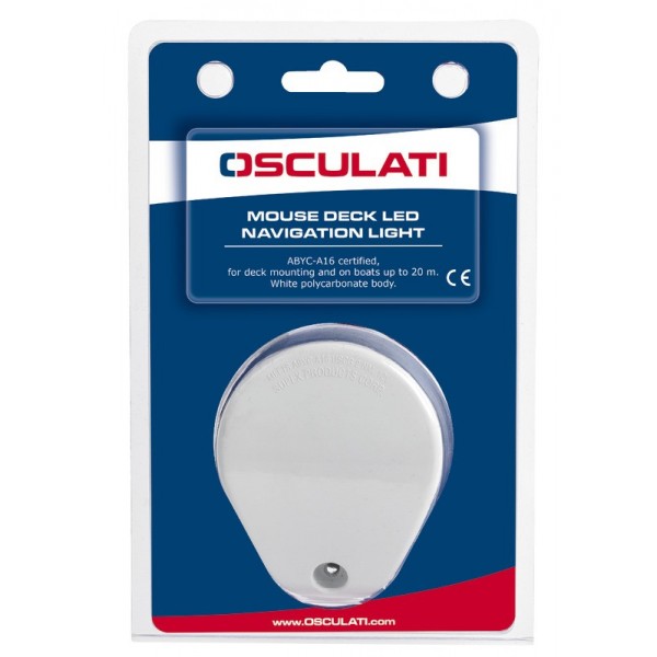 Luce di navigazione portuale LED Mouse Deck ABS bianco - N°3 - comptoirnautique.com