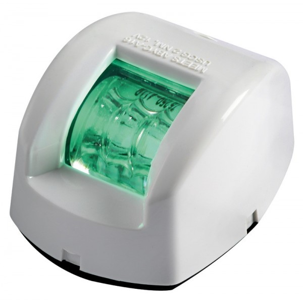 Luz de navegação de estibordo LED Rato ABS branco - N°1 - comptoirnautique.com