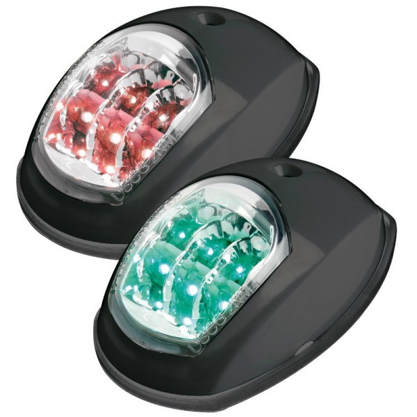 Navigationslichter Backbord/Steuerbord LED Evoled ABS schwarz - N°1 - comptoirnautique.com