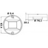 Evoled LED stern navigation light 135° ABS white - N°2 - comptoirnautique.com