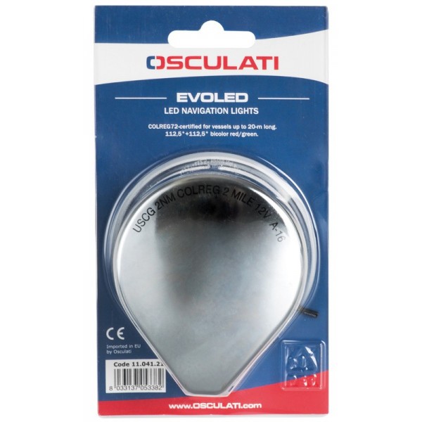 Feu de navigation bicolore LED inox - N°3 - comptoirnautique.com