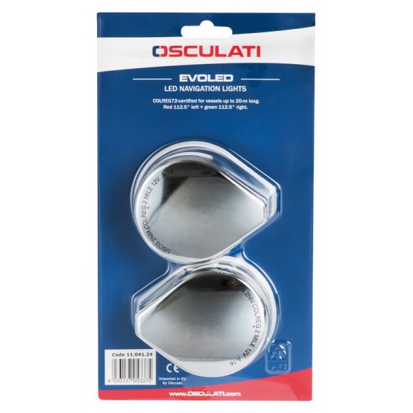 Luci di navigazione a LED in acciaio inox a babordo e tribordo - N°3 - comptoirnautique.com