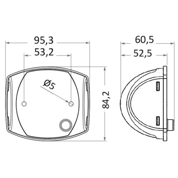Luce di navigazione a LED Sphera II bicolore nera - N°2 - comptoirnautique.com
