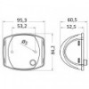 Luce di navigazione a LED Sphera II bicolore nera - N°2 - comptoirnautique.com