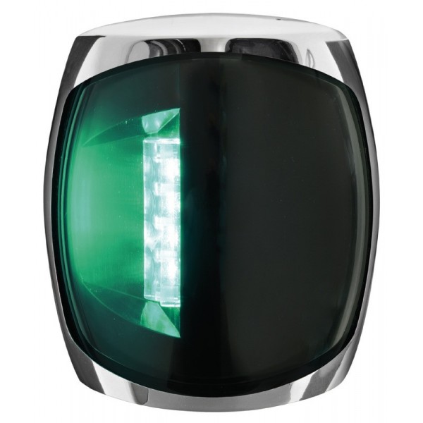 Luce di navigazione a LED a tribordo Sphera III 112,5° in acciaio inox - N°1 - comptoirnautique.com