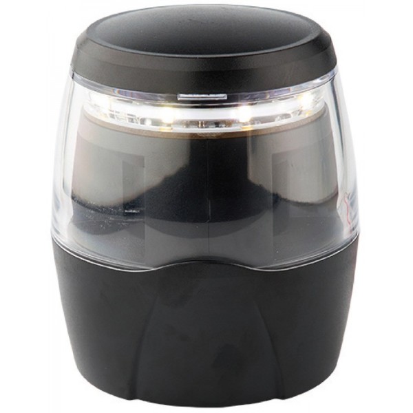 Luce di navigazione LED a 360° in testa d'albero alloggiamento nero - N°1 - comptoirnautique.com