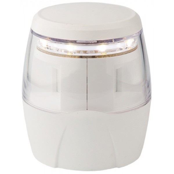 Luce di navigazione a LED per testa d'albero a 360° Alloggiamento bianco - N°1 - comptoirnautique.com