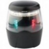 Luce di navigazione a LED 360° testa d'albero tricolore custodia nera