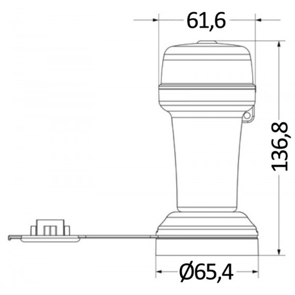 Luce di navigazione a LED bianca a 360° - N°2 - comptoirnautique.com