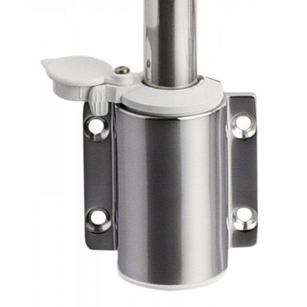 Hampe lumineuse Compact en inox 100 cm feu blanc - N°2 - comptoirnautique.com
