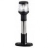 Palo luminoso compatto in acciaio inox 20 cm luce nera