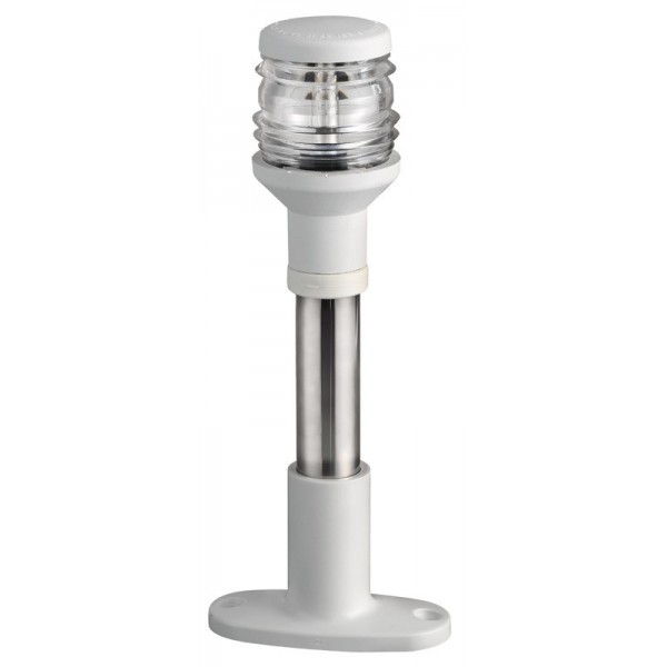 Palo luminoso compatto in acciaio inox 20 cm luce bianca - N°1 - comptoirnautique.com