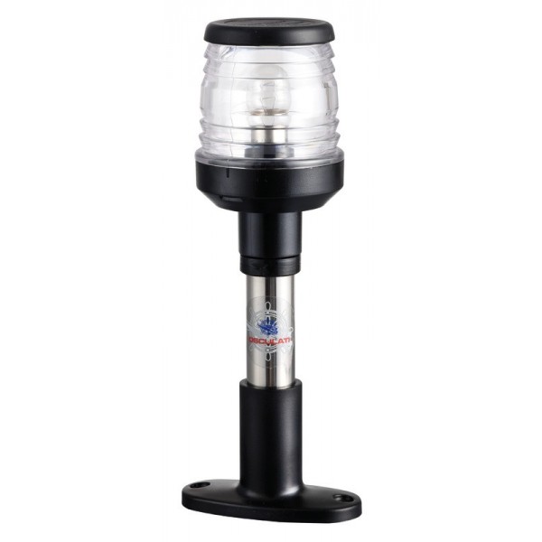 Palo luminoso compatto in acciaio inox 20 cm luce nera - N°1 - comptoirnautique.com