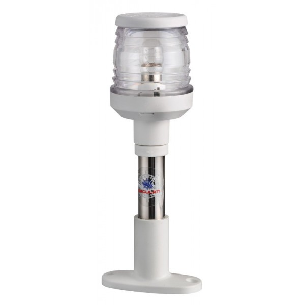 Palo luminoso compatto in acciaio inox 20 cm luce bianca - N°1 - comptoirnautique.com