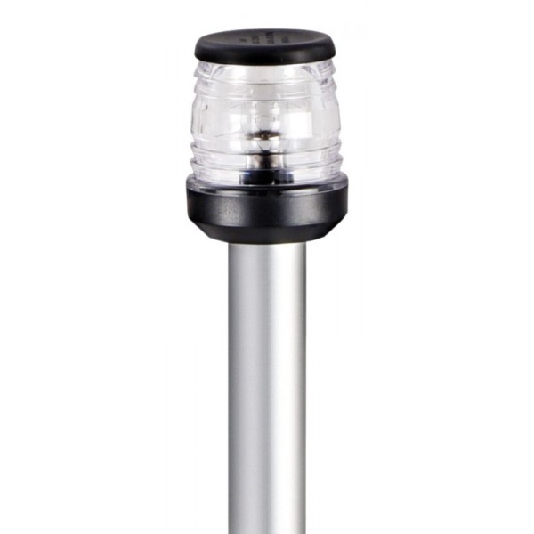 Palo luminoso classico in alluminio 100 cm luce 360° nero - N°1 - comptoirnautique.com