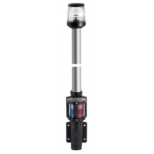 Lampada nera a parete 100 cm 360° luce bianca e bicolore - N°1 - comptoirnautique.com