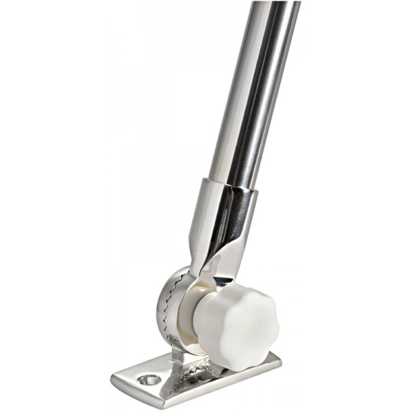 Hampe lumineuse inox rabattable feu plastique noir 60 cm - N°2 - comptoirnautique.com