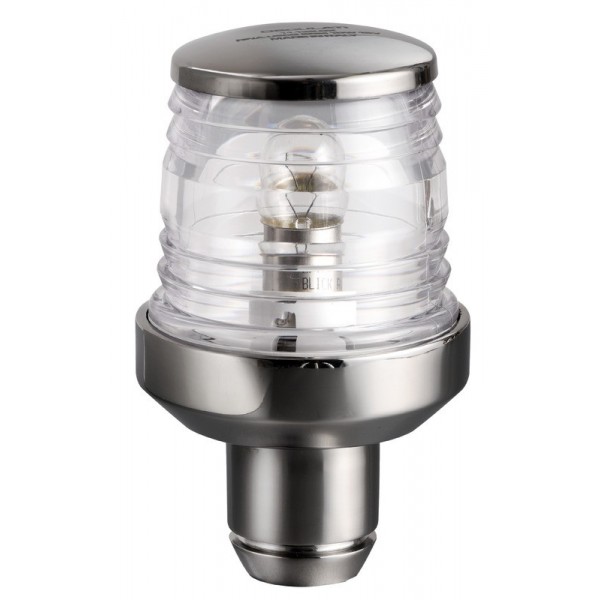 Luce di testa d'albero classica a 360° in acciaio inox con bengala - N°1 - comptoirnautique.com