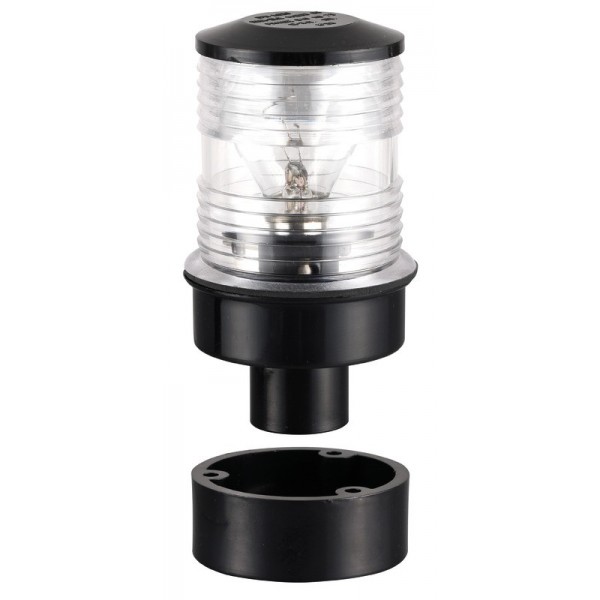 Luce di testa d'albero classica a 360°, nera - N°2 - comptoirnautique.com