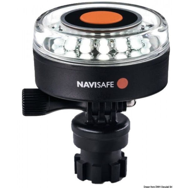 Luce di navigazione Navisafe Navilight 360° bianco con base a baionetta - N°1 - comptoirnautique.com