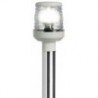 Hampe lumineuse LED extractible à encastrement blanc