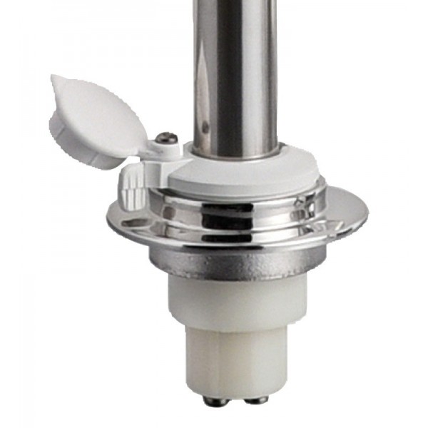 Hampe lumineuse LED extractible à encastrement blanc - N°2 - comptoirnautique.com