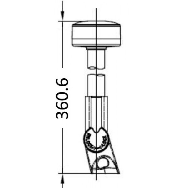 Pieghevole a 360° AISI 316 12 V 1,2 W Palo LED - N°3 - comptoirnautique.com