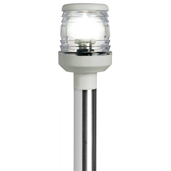 Hampe lumineuse LED extractible inclinée 360° blanc - N°1 - comptoirnautique.com