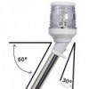 Hampe lumineuse LED extractible blanc feu 30° en axe 100 cm - N°1 - comptoirnautique.com