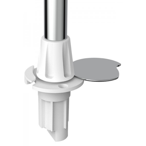 Palo luminoso classico estraibile a 360° in acciaio inox con base a filo da 100 cm - N°2 - comptoirnautique.com