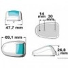 Luce di navigazione a LED di tribordo Orions AISI 316 112,5° bianco - N°2 - comptoirnautique.com
