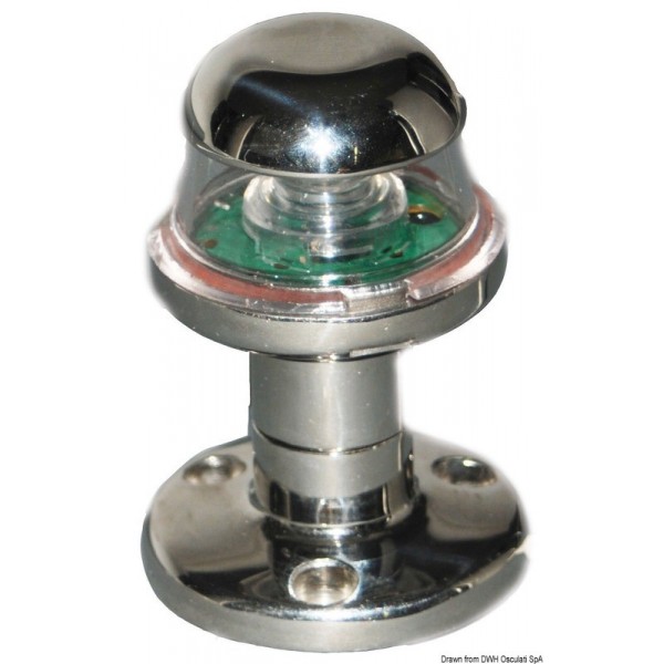 Feu De Navigation Utiity 85 Acier/poupe Blanc (Blister 1 Pcs