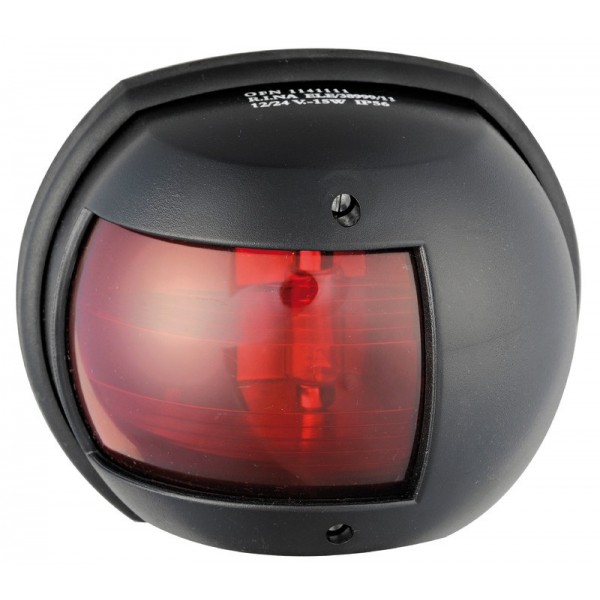 Luz de navegação de bombordo Maxi 20 preto 112,5° 12 V - N°1 - comptoirnautique.com