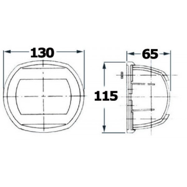 Feu de navigation proue Maxi 20 blanc 12 V - N°2 - comptoirnautique.com