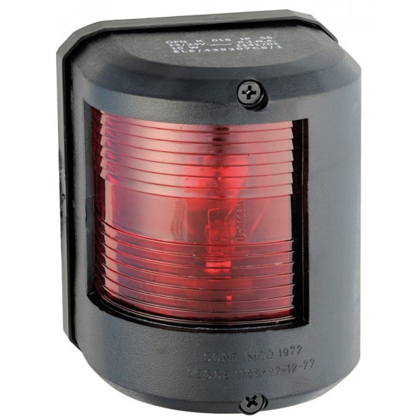 Luce di navigazione di sinistra Utilità 78 nero 12V - N°1 - comptoirnautique.com