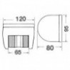Luce di navigazione di poppa Utility 78 nera 24V