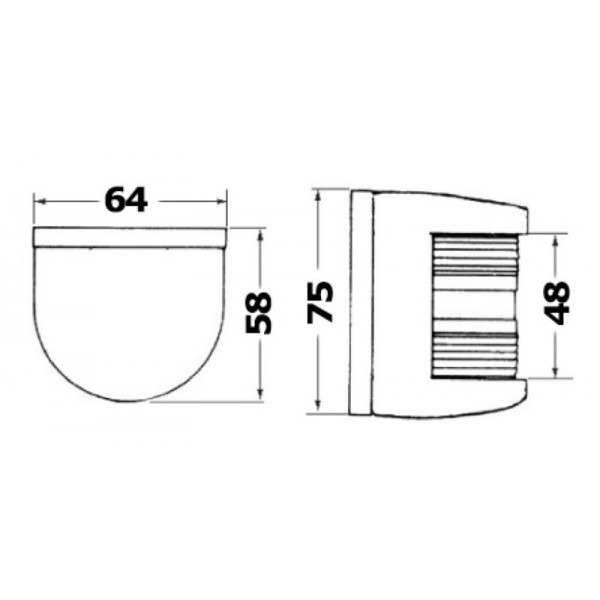 Luce di navigazione di poppa 135° Utility77 bianco - N°2 - comptoirnautique.com