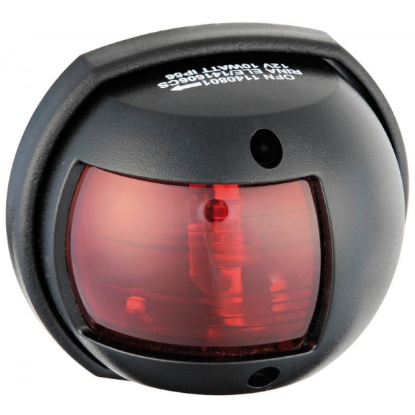 Luce di navigazione portuale LED 112,5° Compatto nero - N°1 - comptoirnautique.com