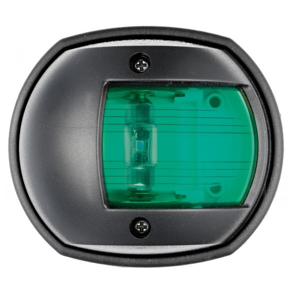 Luce di navigazione a LED a tribordo 112,5° Compatto nero - N°1 - comptoirnautique.com
