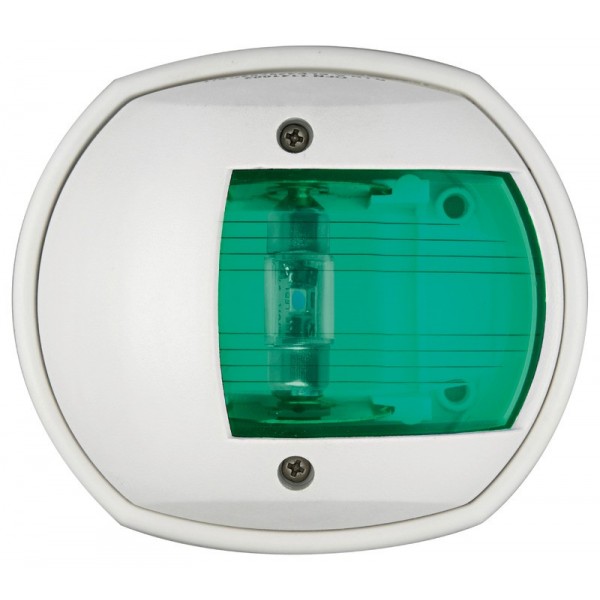 Luce di navigazione a LED a tribordo 112,5° Bianco compatto - N°1 - comptoirnautique.com