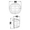Luce di navigazione di poppa 135° LED bianco compatto - N°2 - comptoirnautique.com