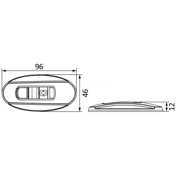 NEMO 112,5° Luci di navigazione a LED - montaggio ad incasso - N°3 - comptoirnautique.com