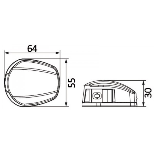 NEMO 112,5° bicolore Luce di navigazione a LED - montaggio orizzontale - N°1 - comptoirnautique.com
