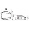 NEMO 112,5° bicolore Luce di navigazione a LED - montaggio orizzontale - N°1 - comptoirnautique.com