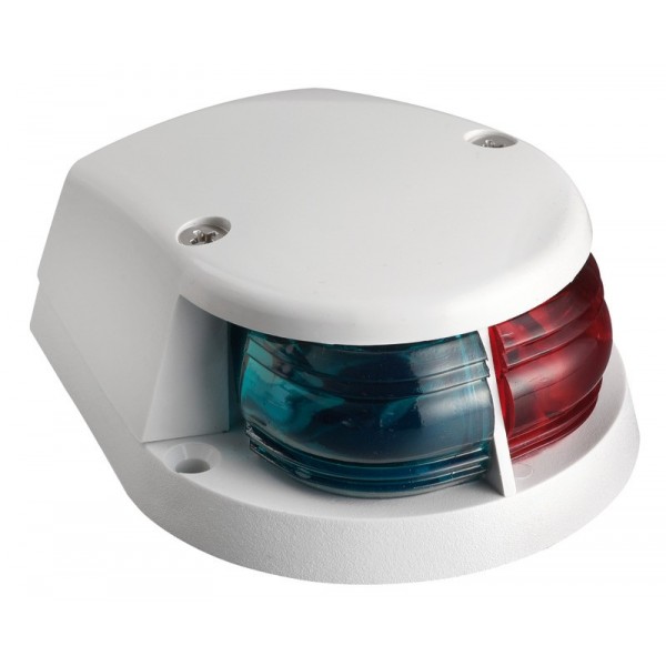 Luce di navigazione bicolore rosso/verde con cappuccio bianco - N°1 - comptoirnautique.com