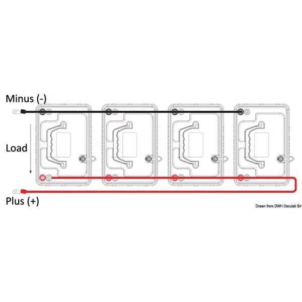 Lithiumbatterie p.Ausrüstung LIFO 12,8 V 68 Ah - N°5 - comptoirnautique.com