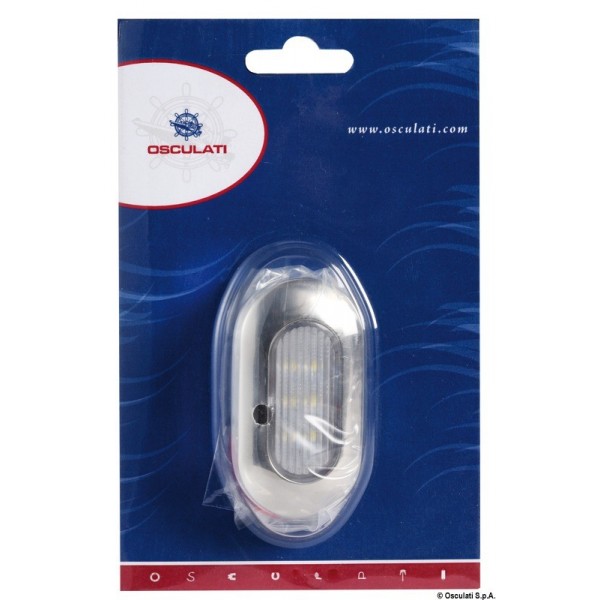 Luce di cortesia ovale 6 LED bianca - N°3 - comptoirnautique.com