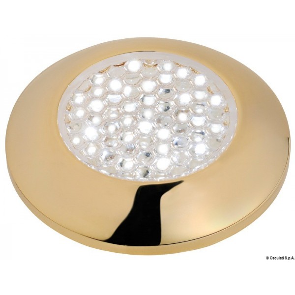 Waterproof gold LED ceiling light - N°1 - comptoirnautique.com