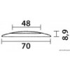 Plafoniera con terminale in acciaio inox 6 LED blu - N°2 - comptoirnautique.com